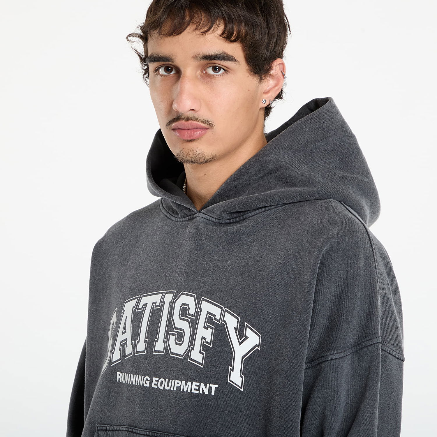 Mikina Satisfy Satisfy SoftCell Hoodie Šedá | 11046-AB-SAC, 1