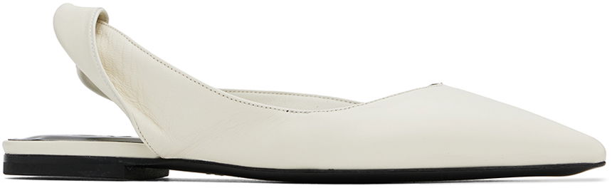 Starostlivosť o obuv BY FAR BY FAR Yasha Slingback Flats Biela | MWFFC024LL002WH020PL, 0