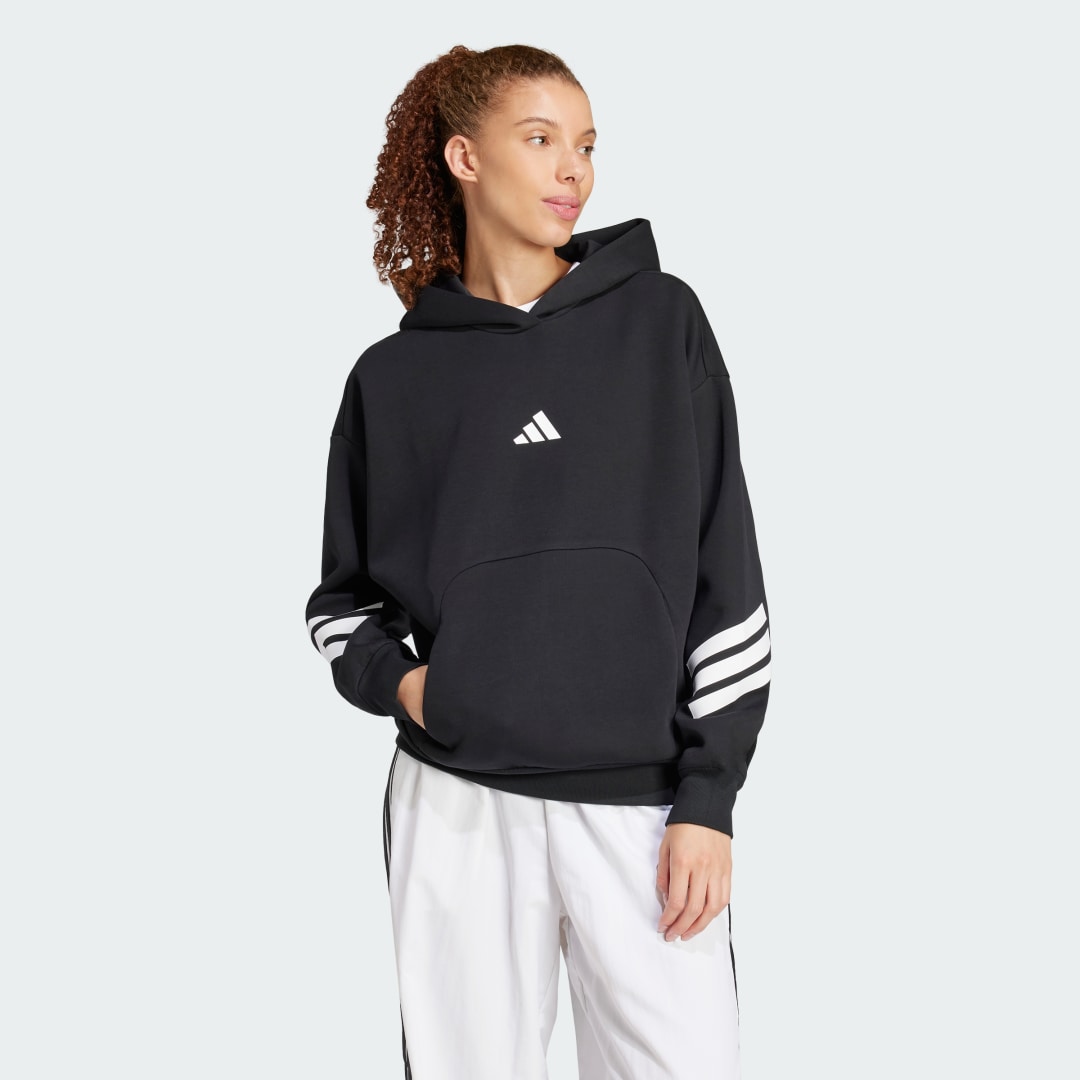 Mikina adidas Performance Future Icons 3-Stripes Hoodie Čierna | JC5426, 0