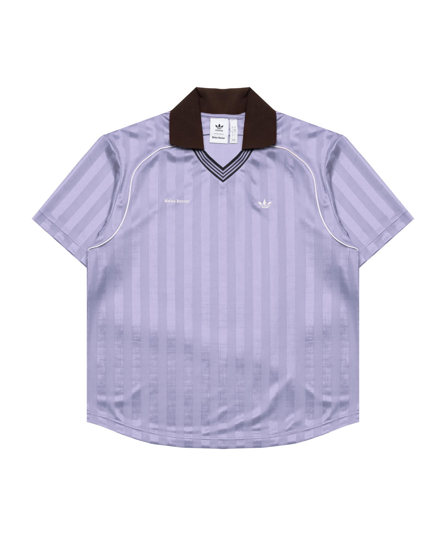 Dres adidas Originals Originals Wales Bonner Football Collared Striped T-Shirt Fialová | KD0377, 0