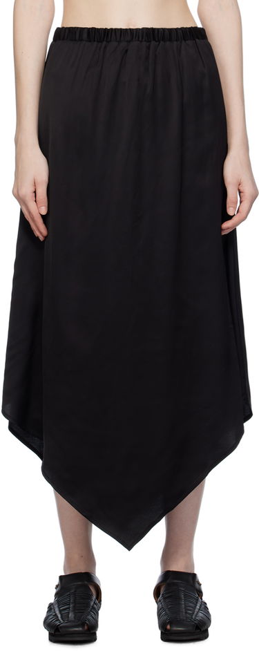 Sukňa Baserange Midi Asymmetrical Skirt Čierna | SKCRA-VI-WI23, 0