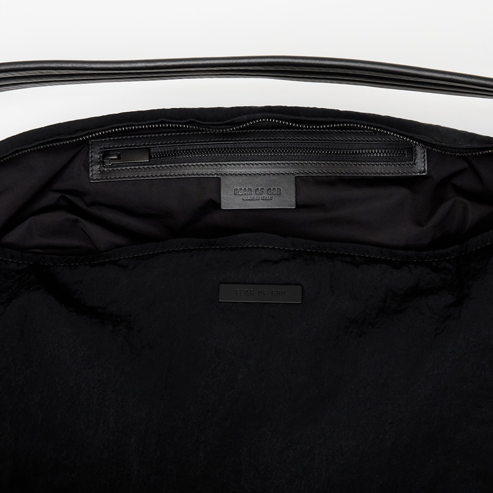 Black Tech Nylon Shell Bag