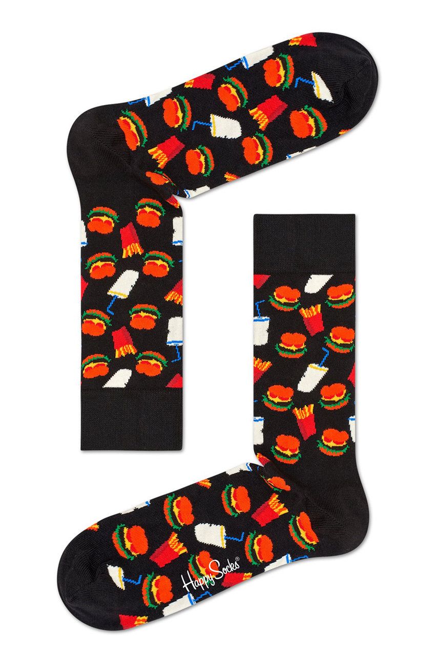 Ponožky Happy Socks Hamburger Čierna | HAM01.9000.D, 0