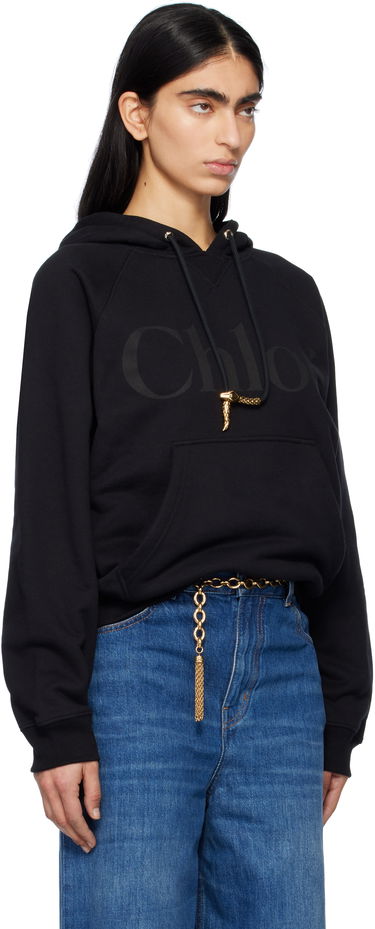 Mikina CHLOÉ Chloé Generous Logo Hoodie Čierna | CH25SJH10189, 1