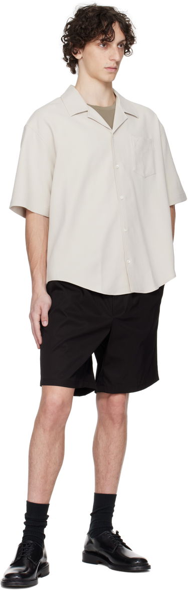 Košeľa AMI AMI Paris Camp Collar Shirt Béžová | HSH219.CO0106, 3