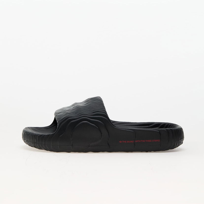 Tenisky a topánky adidas Originals Adilette 22 Core Black/ Core Black/ Better Scarlet Čierna | ID4925