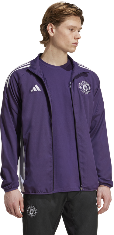 Bunda adidas Originals Manchester United Pre-Match Jacket 2025/26 Fialová | jp3107, 3