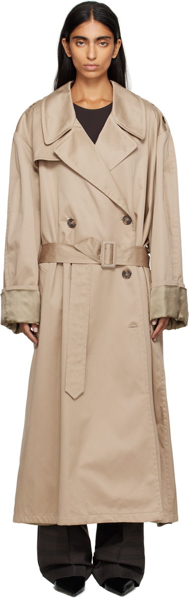 Trenčkot Maison Margiela MM6 Maison Margiela Cotton Trench Coat Béžová | S52AH0081 M35368, 0