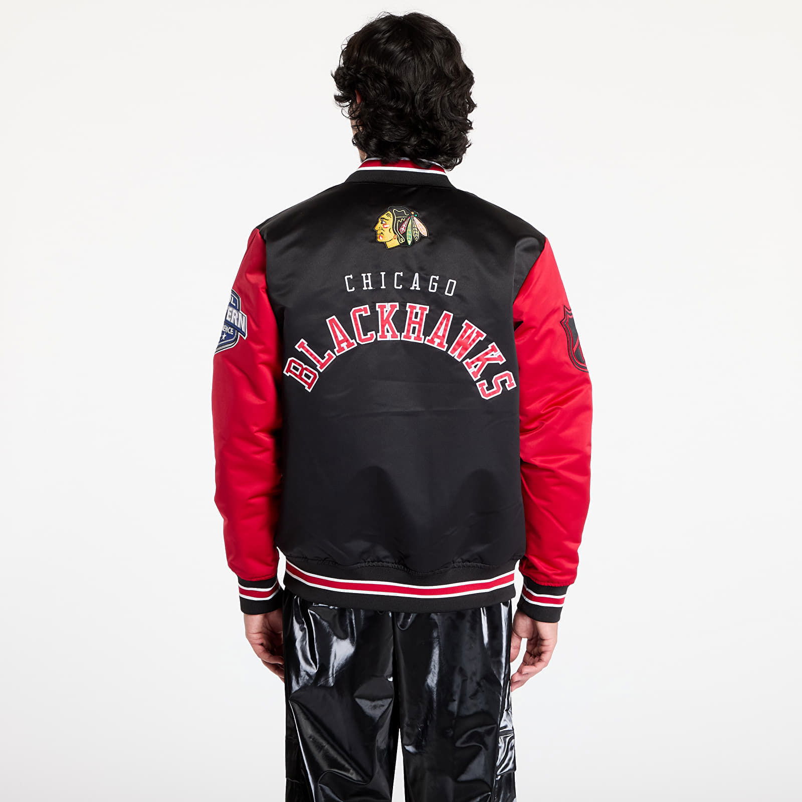 Primetime Heavyweight Satin Blackhawks Jacket