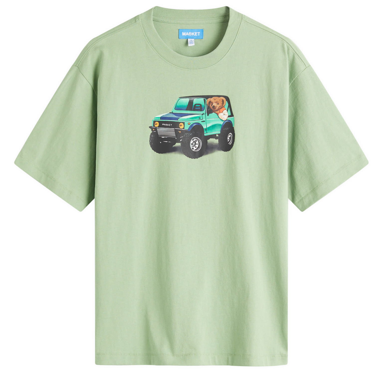Tričko MARKET 4X4 Bear Graphic Tee Zelené | 399002189-BAS, 0