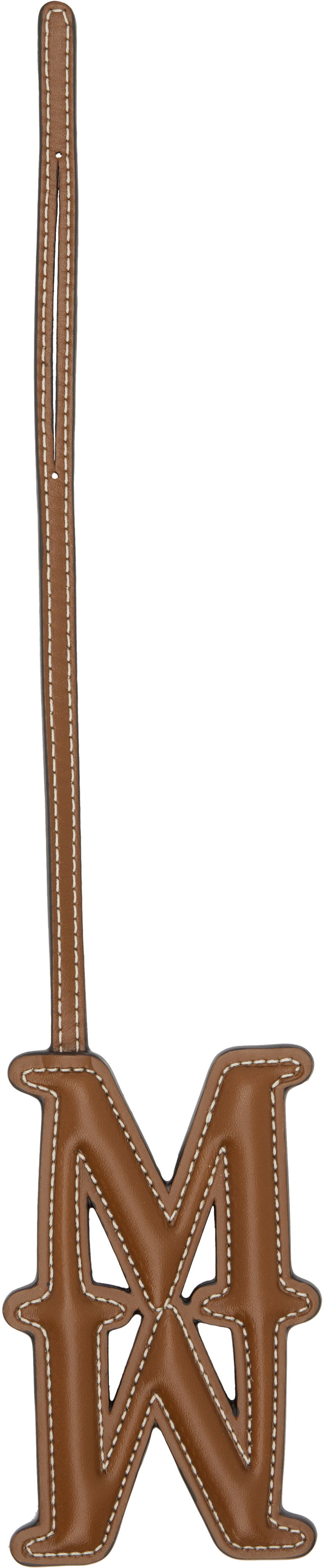 Kľúčenka Max Mara Max Mara Leather Monogram Keychain Hnedá | 2524726061600