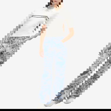 Polo tričko Off-White Women's Short Sleeve Polo Top with Logo Stripe by Off-White Biela | OWHV005S25KNI0010A10, 4