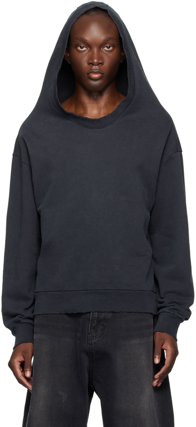 Mikina We11done We11done Wide Neck Hoodie Čierna | WD-TH2-24-801-U-BK, 0