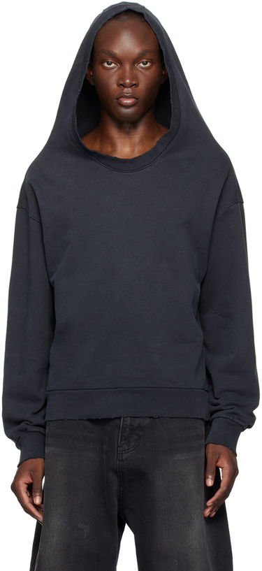 Mikina We11done We11done Wide Neck Hoodie Čierna | WD-TH2-24-801-U-BK, 0