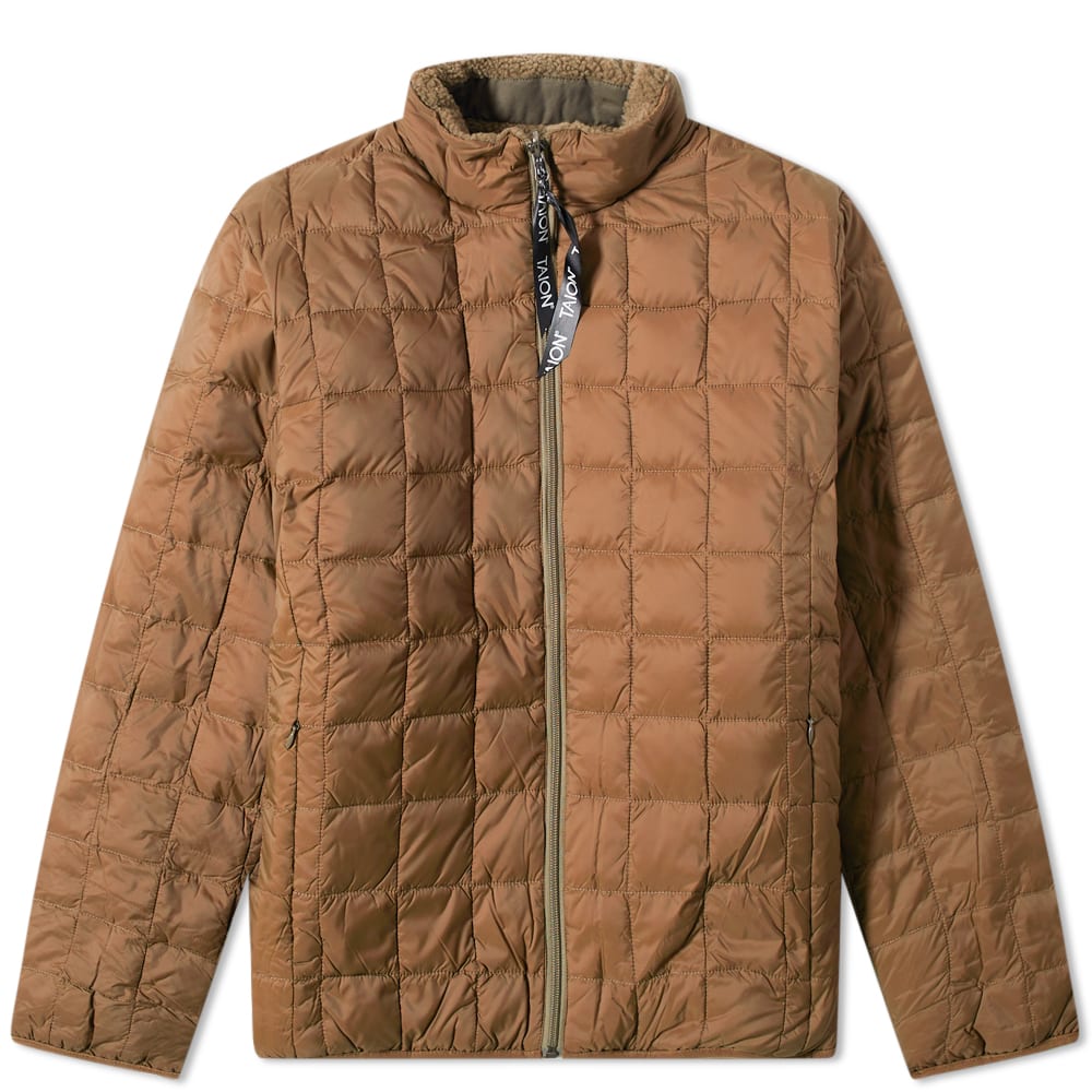 Bunda TAION Reversible Boa Fleece Down Jacket Hnedá | TAION-R102MB-BRW, 0