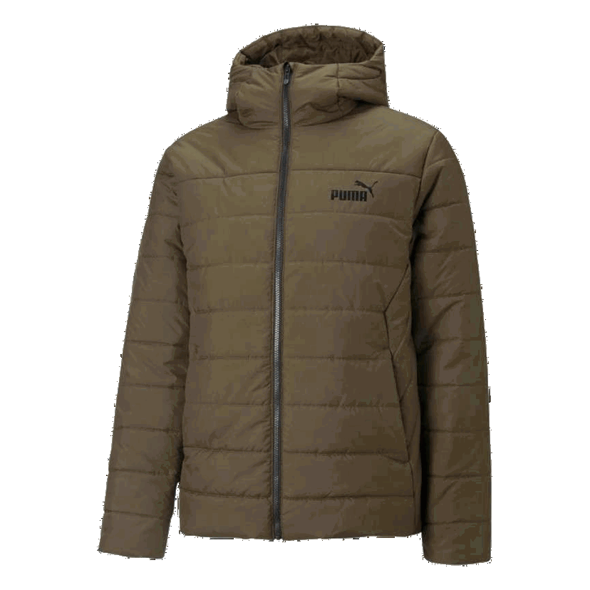 Prešívaná bunda Puma ESS Padded Hooded Jacket Zelené | 848938-62