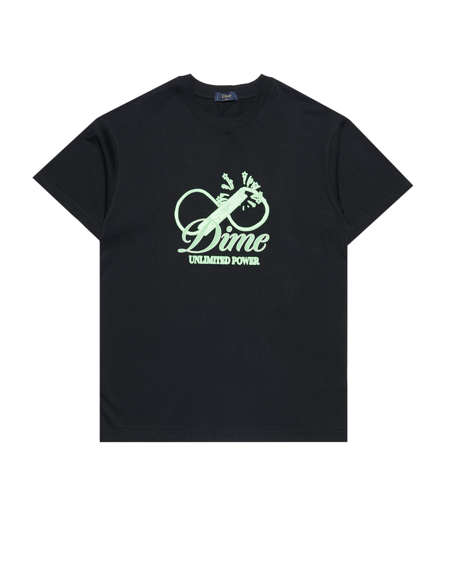 Tričko Dime Cursive Power T-Shirt Čierna | DIMEFA2436BLK, 0