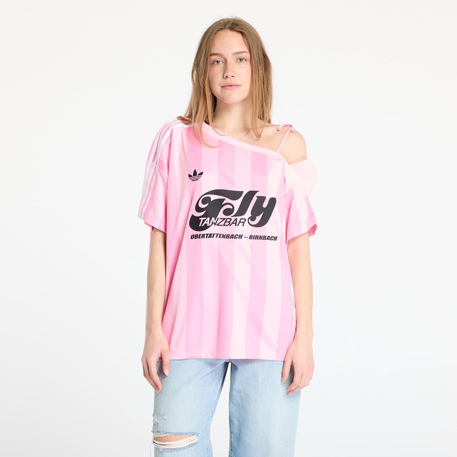 Dres adidas Originals adidas Originals Off Shoulder Jersey Ružová | KD2277, 0