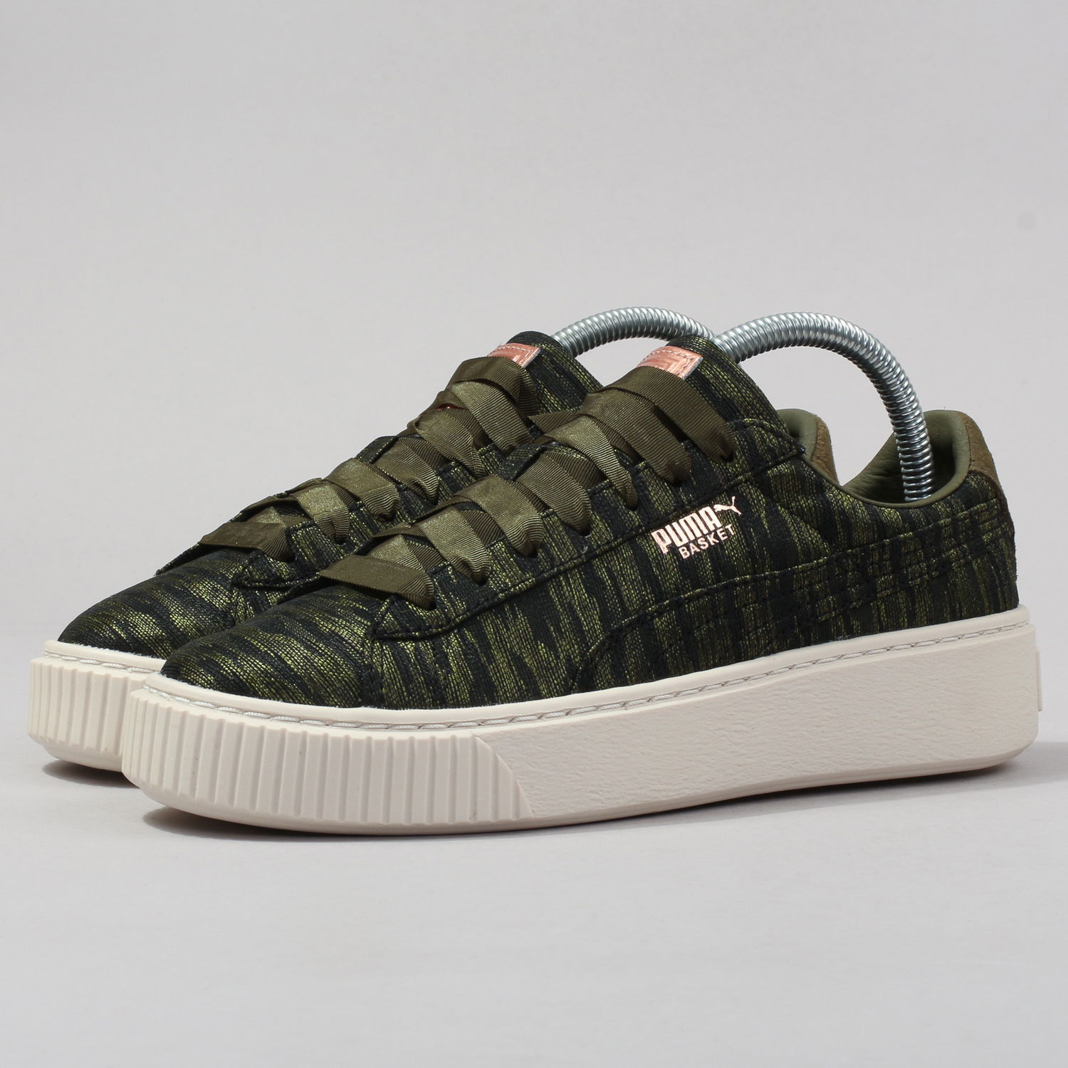 Tenisky a topánky Puma Basket Platform VR Wn's olive night - olive night Zelené | 364092 01, 0