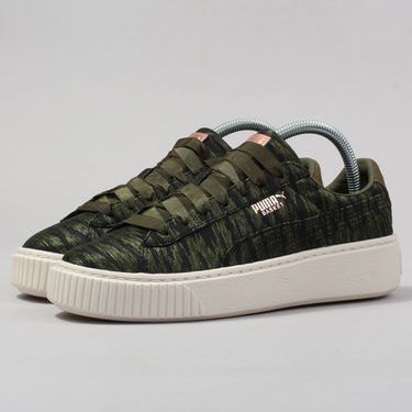 Tenisky a topánky Puma Basket Platform VR Wn's olive night - olive night Zelené | 364092 01, 0