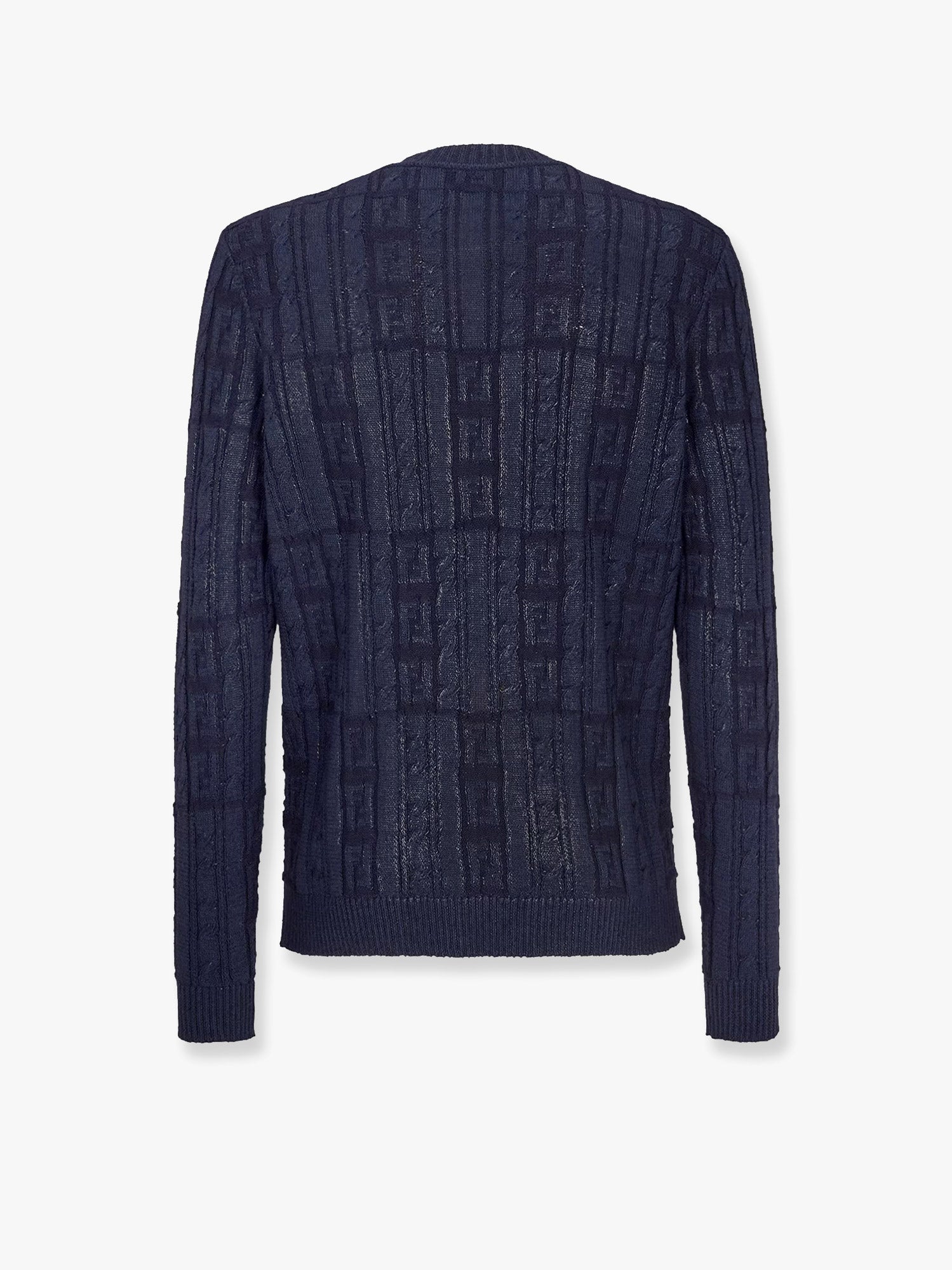 Sveter FENDI Sweater Crewneck Patterned Modrá | FZX091ASGOF0H5A, 1