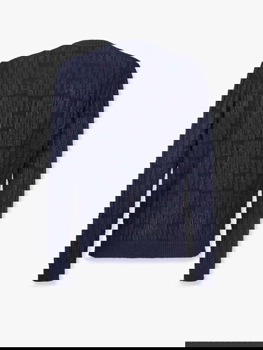 Sveter FENDI Sweater Crewneck Patterned Modrá | FZX091ASGOF0H5A, 1