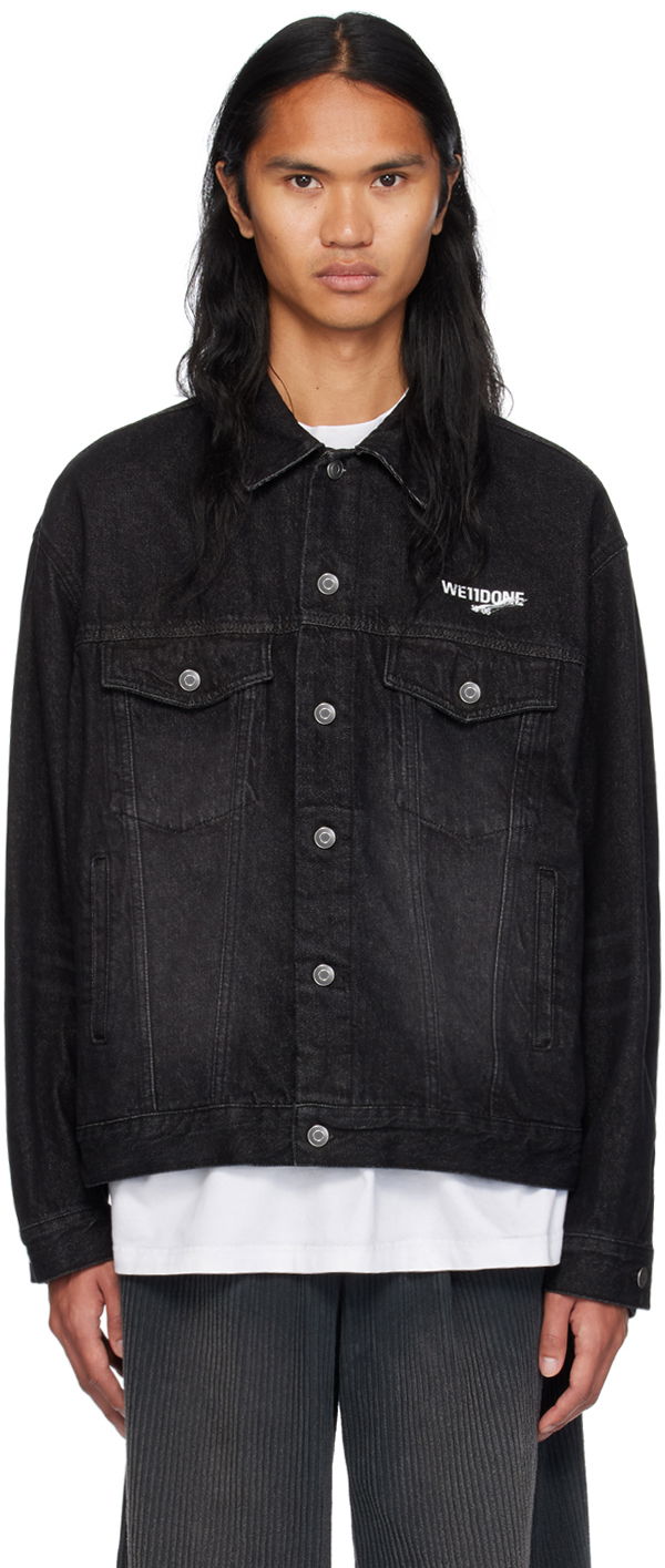 Bunda We11done We11done 1506 Trucker Denim Jacket Čierna | WD-DJ1-23-913-U-BK, 0