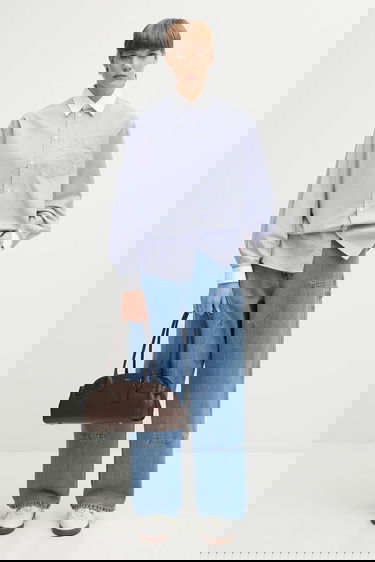 Džínsy Carhartt WIP Brandon Double Knee Pant high waist Modrá | I034635.112, 4