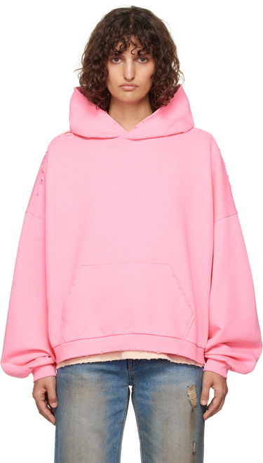 Mikina We11done Monster Pony Distressed Hoodie Ružová | WD-TH3-24-828-U-PK, 0