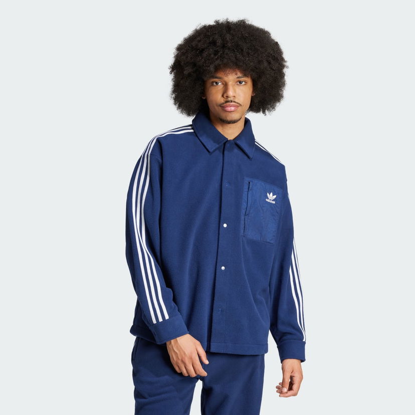 Košeľa adidas Performance Adicolor Polar Fleece Modrá | IX5217