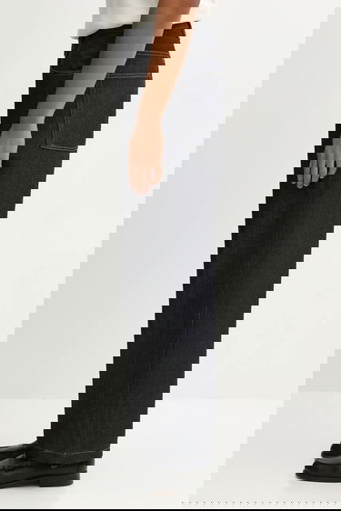 Džínsy Carhartt WIP Brandon Pant Dark Wash Wide-Leg Jeans Čierna | I035893.101, 1