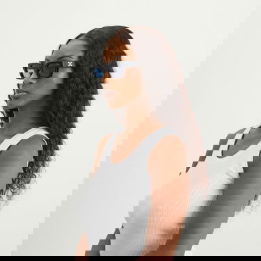 Slnečné okuliare Off-White Virgil Square Frame Sunglasses Čierna | OERI008C99PLA0041045, 6