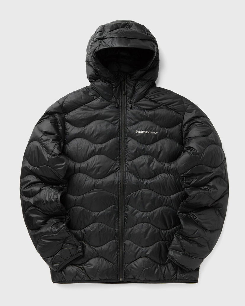Prešívaná bunda Peak Performance HeliuDown Hooded Puffer Jacket Čierna | G79845020