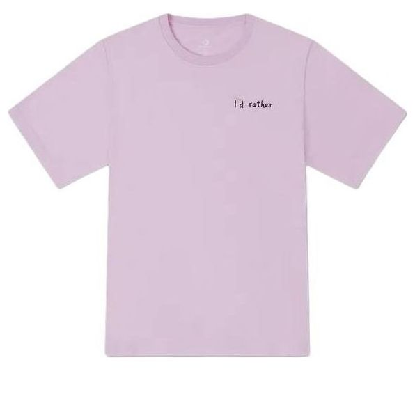 Tričko Converse Summer Verbiage T-Shirt Fialová | 10027223-A02