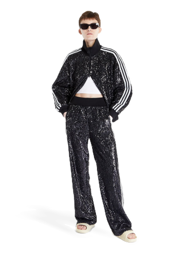 Bunda adidas Originals Blue Version Sequin Track Jacket Čierna | HM2054