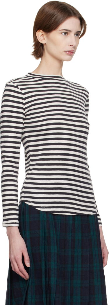 Sveter YMC YMC Striped Long Sleeve T-Shirt Rôznofarebný | Q6XMA, 1