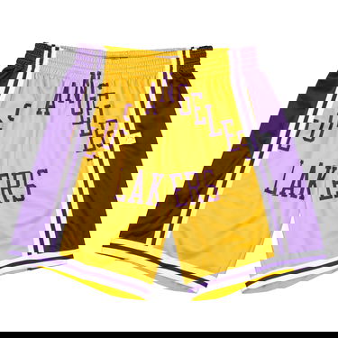 Šortky Mitchell & Ness Blown Out Fashion Shorts Los Angeles Lakers Žltá | SHORBW19147-LALLTGD, 0
