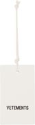 Vetements Logo Hangtag Keychain