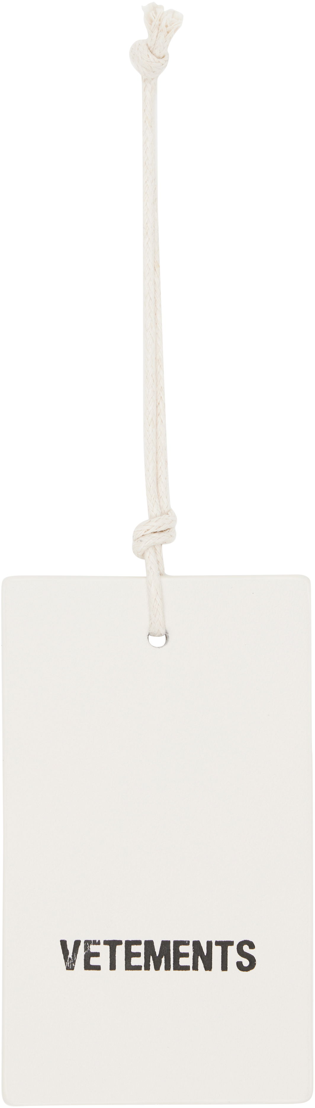 Kľúčenka VETEMENTS Vetements Logo Hangtag Keychain Biela | UH76HT100L, 0
