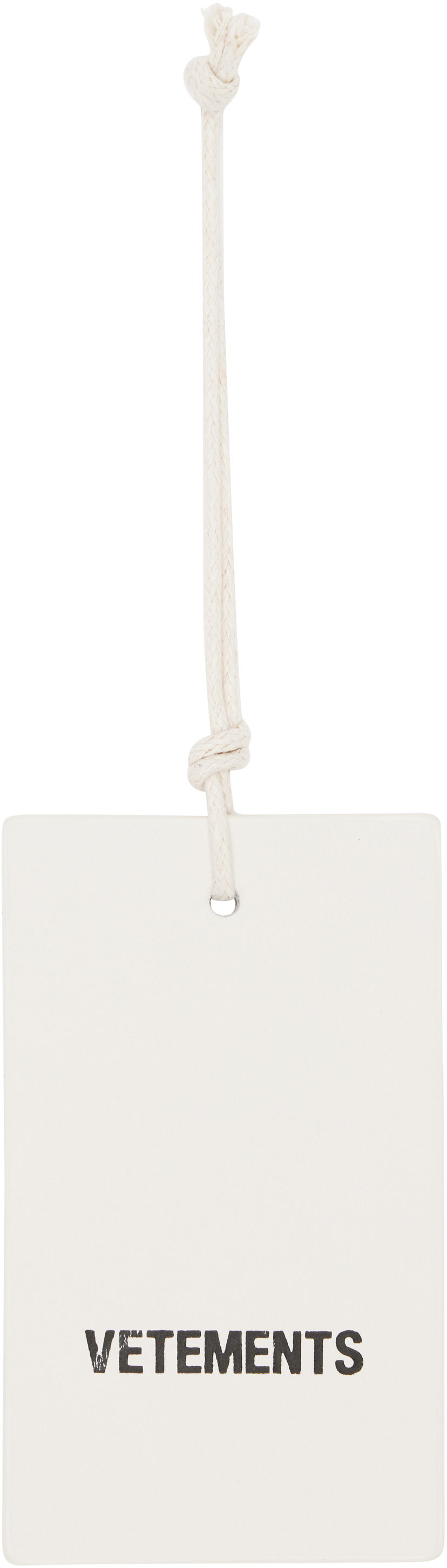 Kľúčenka VETEMENTS Vetements Logo Hangtag Keychain Biela | UH76HT100L