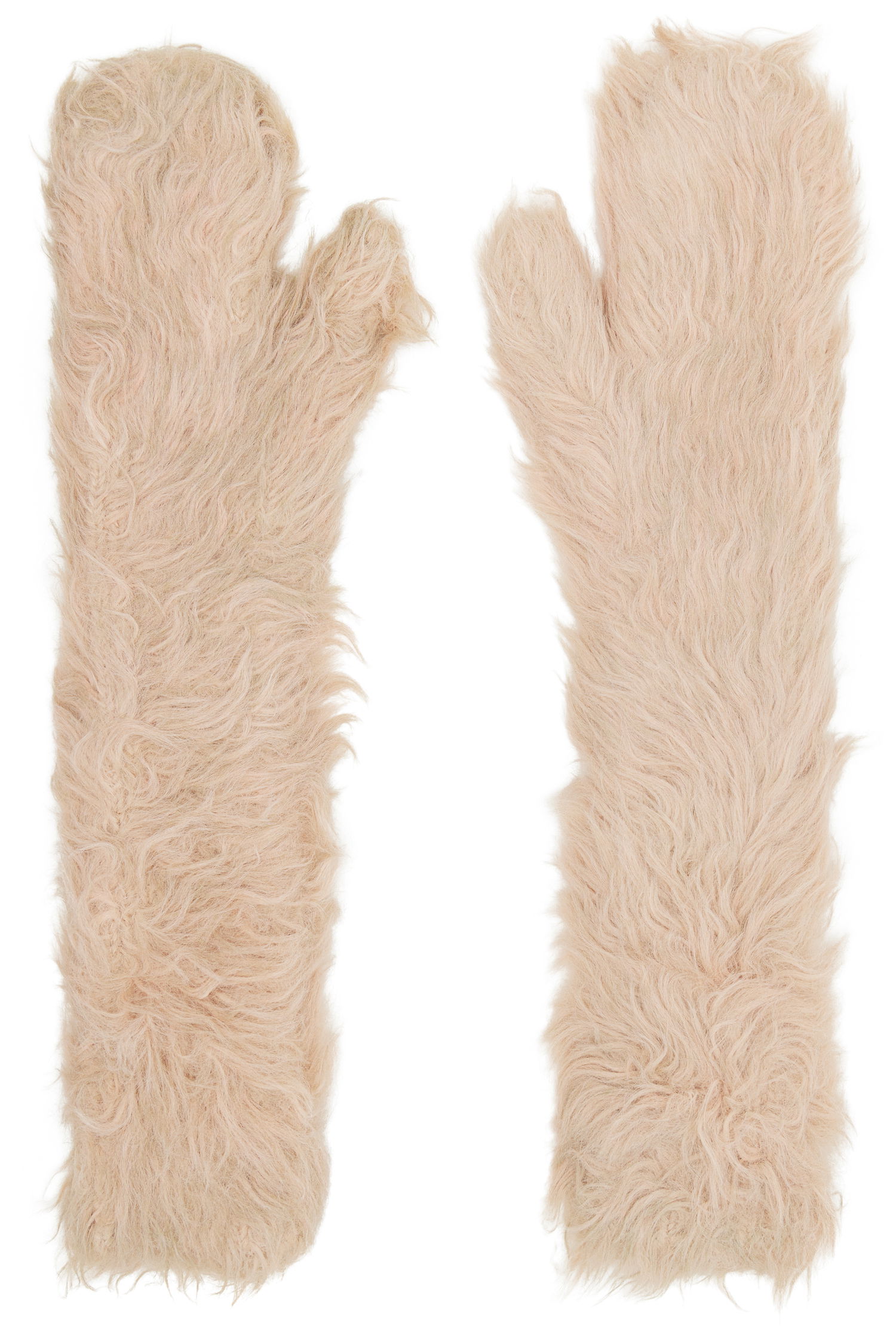 Rukavice Acne Studios Acne Studios Fluffy Mitts Béžová | C80211-, 0