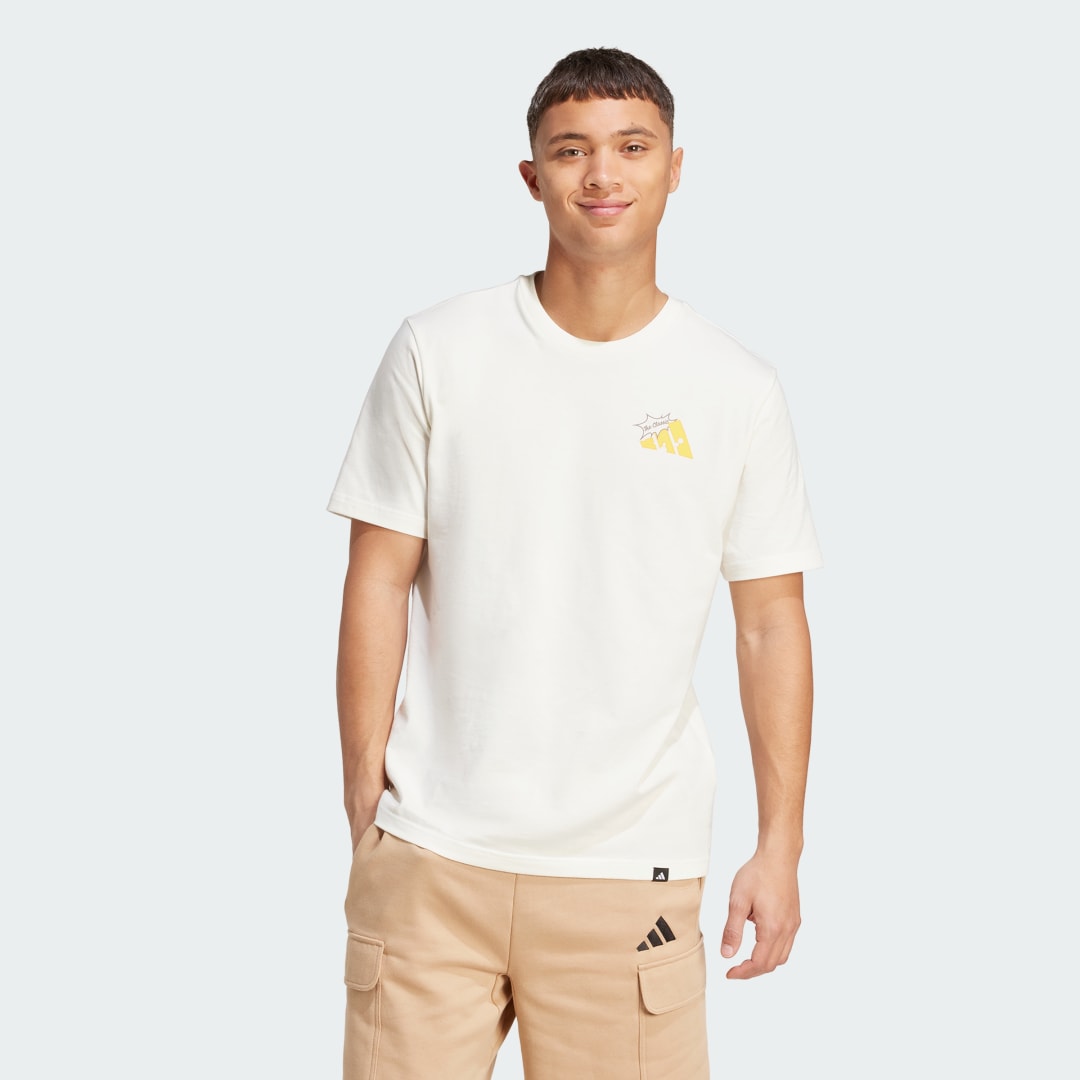 Tričko adidas Performance Grilled Cheese Graphic T-Shirt Biela | JM6459, 0