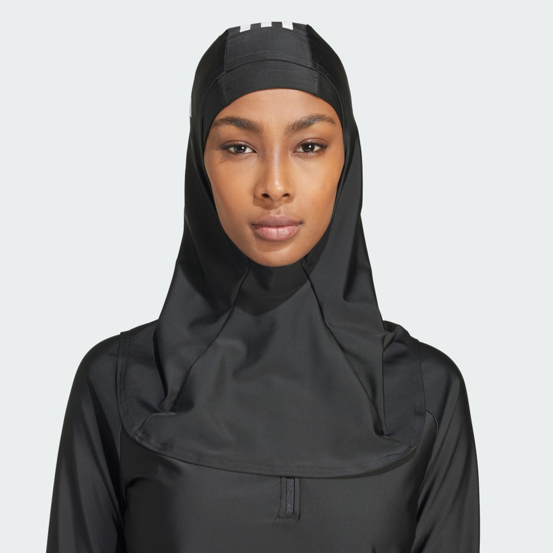 Čiapky a klobúky adidas Performance 3-Stripes Swim Hijab Čierna | IR7487, 1