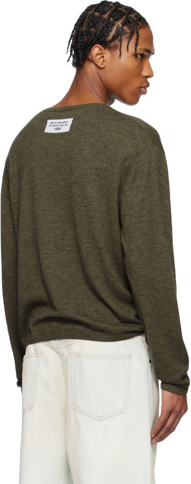 Sveter Acne Studios Acne Studios Cashmere Crew Neck Sweater Zelené | B60354-, 2