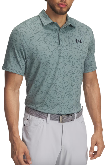 Polo tričko Under Armour Playoff 3.0 Printed Polo Tyrkysová | 1378677-323, 0