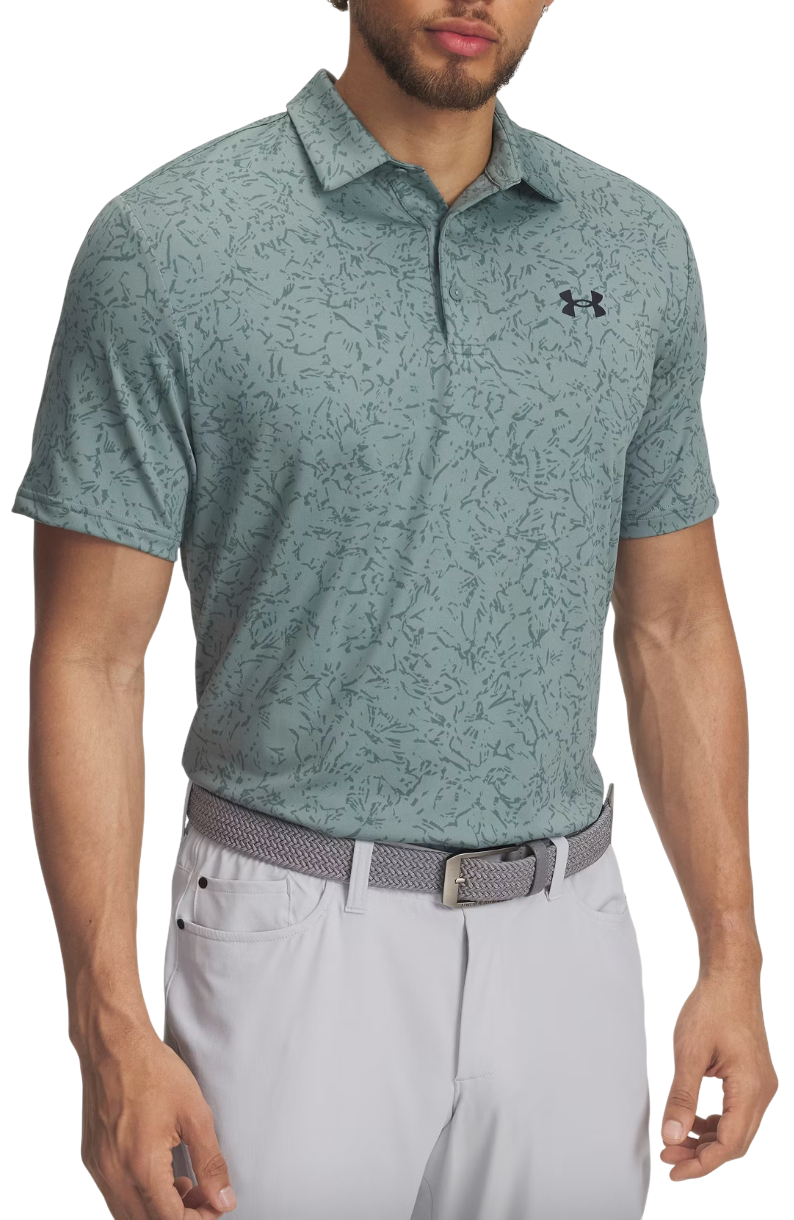 Polo tričko Under Armour Playoff 3.0 Printed Polo Tyrkysová | 1378677-323