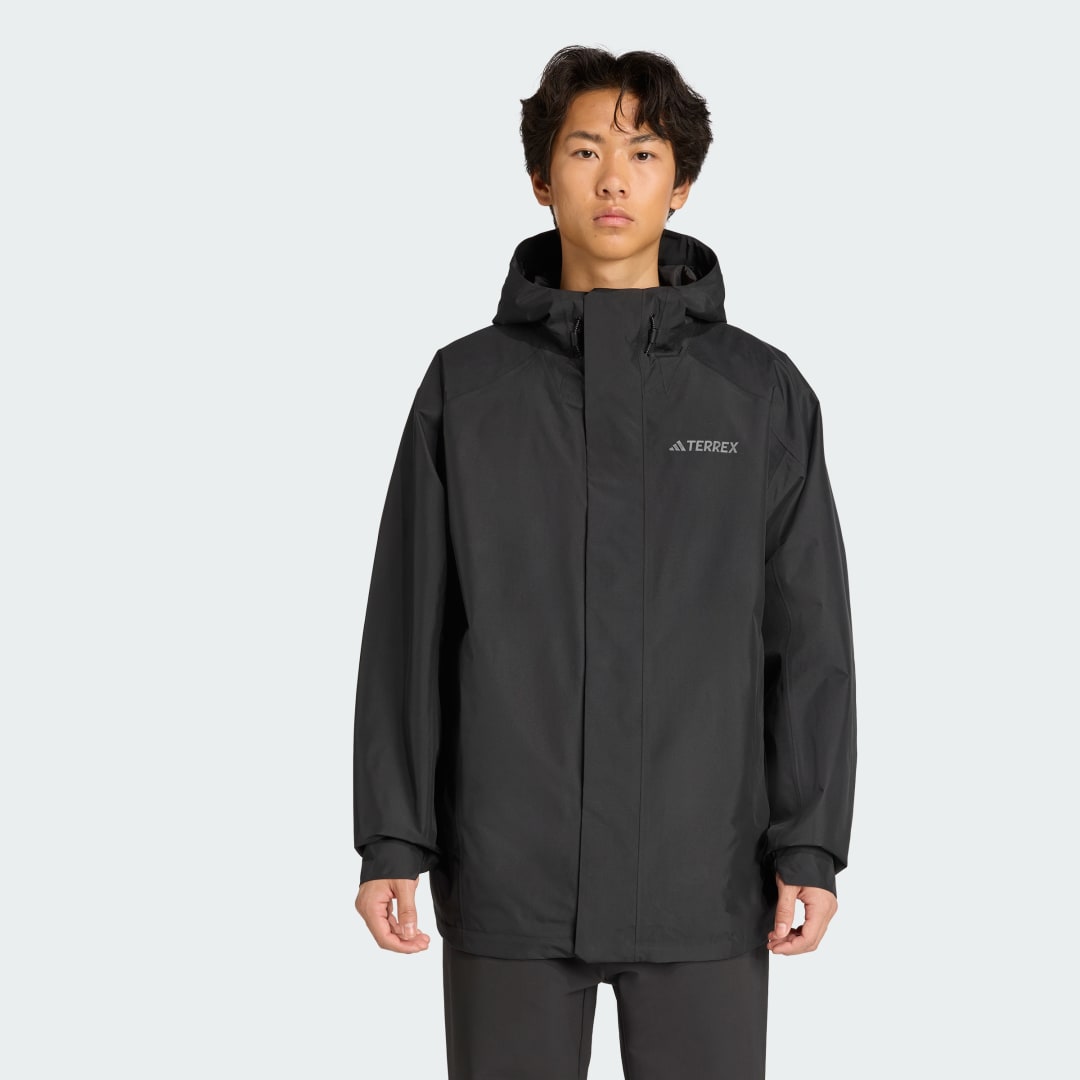 Bunda adidas Performance Multi Climaproof Rain Jacket Čierna | JV6151, 0