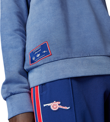 Mikina adidas Performance Arsenal Terrace Icons Half-Zip Sweatshirt Modrá | JF0564, 4