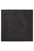 Silk-blend Bandana with Art Nouveau Print