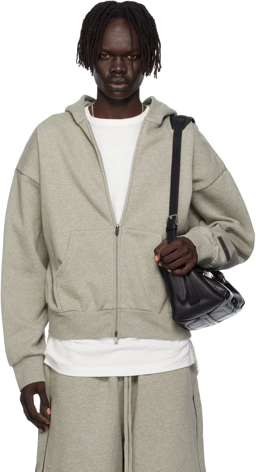 Mikina Fear of God Fear of God ESSENTIALS Fleece Zip-Up Hoodie Šedá | 192SP254785F